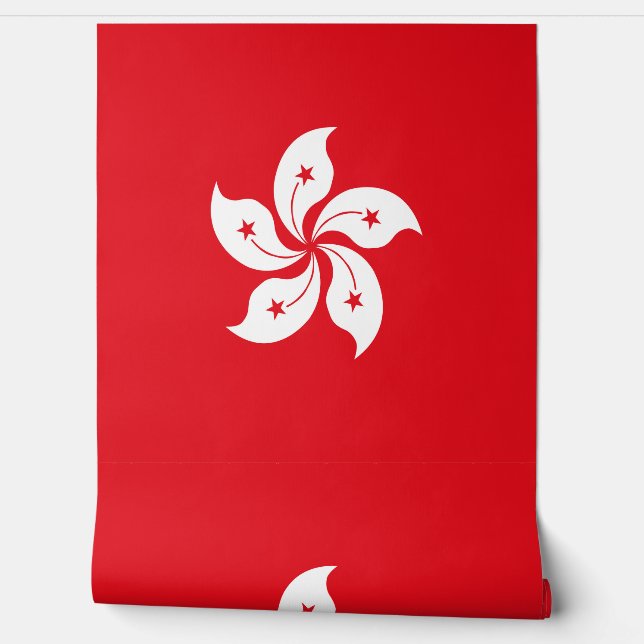 Hong Kong flag Wallpaper (Unrolling)