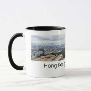 Hong Kong Lion Rock Hill Skyline Panorama Souvenir Mug