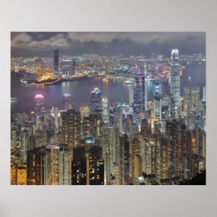 Hong Kong Night Print