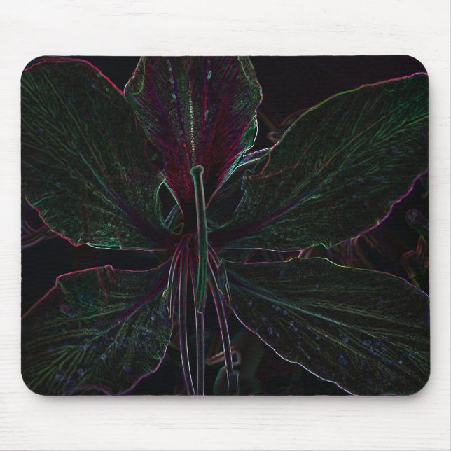 Hong Kong Orchid Tree flower mouse pad (Front)