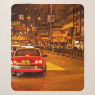 Hong Kong quiet nigh street travel scene at Mong k Sherpa Blanket