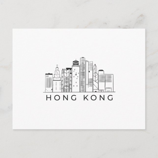 Hong kong skyline postcard (Front)