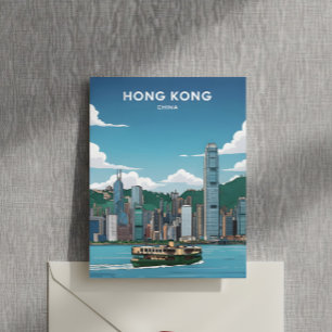 Hong Kong skyline Postcard
