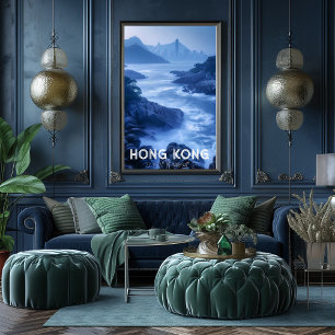 Hong Kong: The Pearl of the East - Coast and Skyli Poster