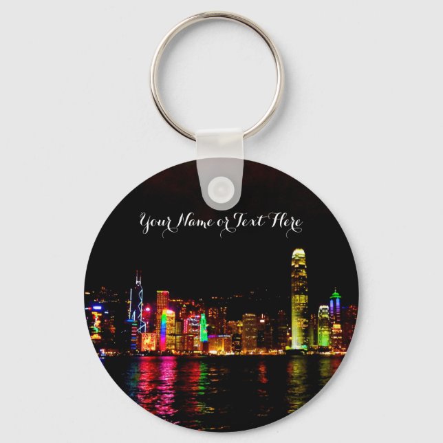 Hong Kong Victoria Harbour #2 Keychain (Front)