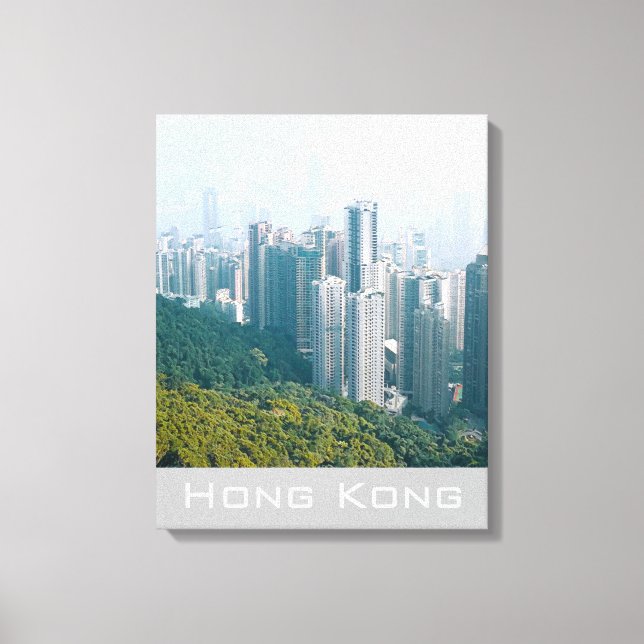 Hong Kong Victoria's Peak modern travel Canvas Print (Front)