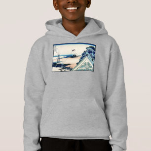 Honganji Temple Vista of Mt. Fuji Japanese Woodcut