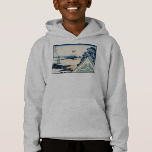 Honganji Temple Vista of Mt. Fuji Japanese Woodcut