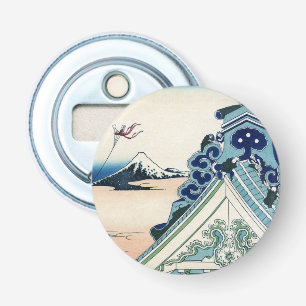 Honganji Temple Vista of Mt. Fuji Japanese Woodcut Bottle Opener