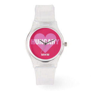 Hongrie Love montres monogrammes personnalisées
