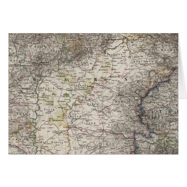 Hongrie, Transylvanie, Slavonie, Croatie (Devant horizontal)