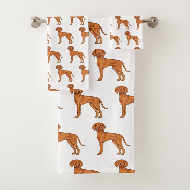 Hongrois Vizsla Cute Cartoon Pointer Chien Motif (En situation)