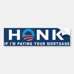 Honk Anti Obama Bumper Sticker
