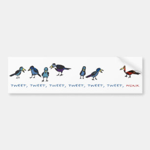 honk birdies bumper sticker