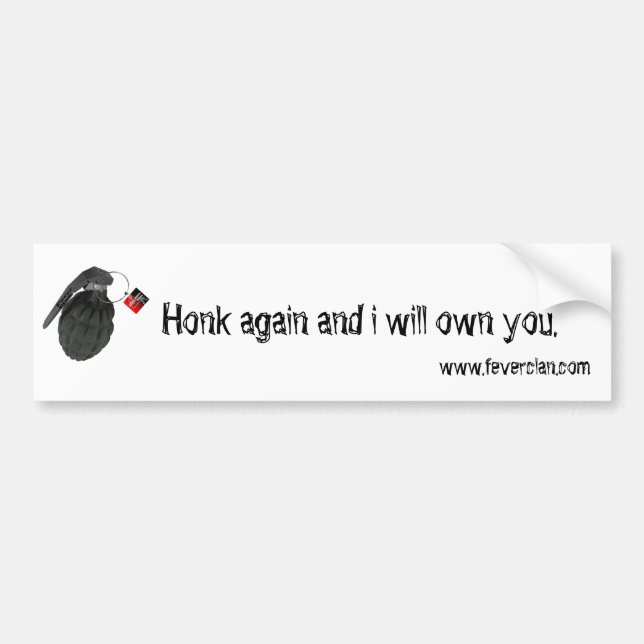 Honk Bumper Sticker (Front)