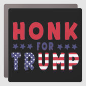 Honk For Trump Funny Political Honk for trump Car Magnet (Front)