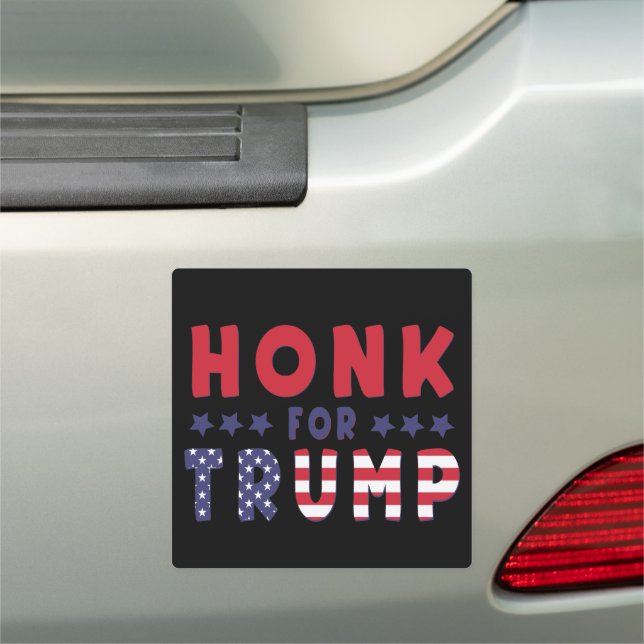 Honk For Trump Funny Political Honk for trump Car Magnet (In Situ)