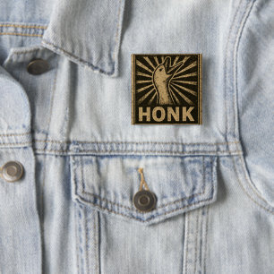 Honk Goose Funny Duck Chicken Meme 2 Inch Square Button