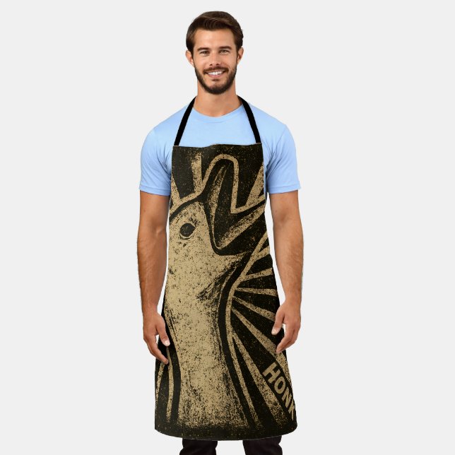 Honk Goose Funny Duck Chicken Meme Apron (Worn)