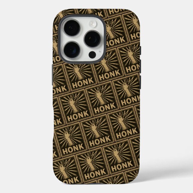 Honk Goose Funny Duck Chicken Meme Case-Mate iPhone Case (Back)
