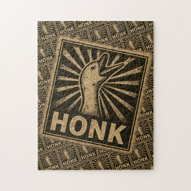 Honk Goose Funny Duck Chicken Meme Jigsaw Puzzle (Vertical)
