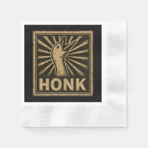 Honk Goose Funny Duck Chicken Meme Napkin