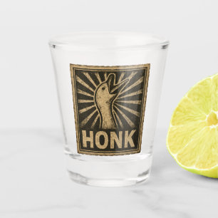 Honk Goose Funny Duck Chicken Meme Shot Glass
