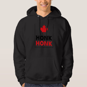 Honk Honk Canadian Truckers Rule Canada Funny Vint Hoodie