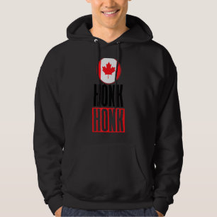 Honk Honk Canadian Truckers Rule Canada Funny Vint Hoodie