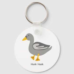 Honk. Honk. Goose Keychain