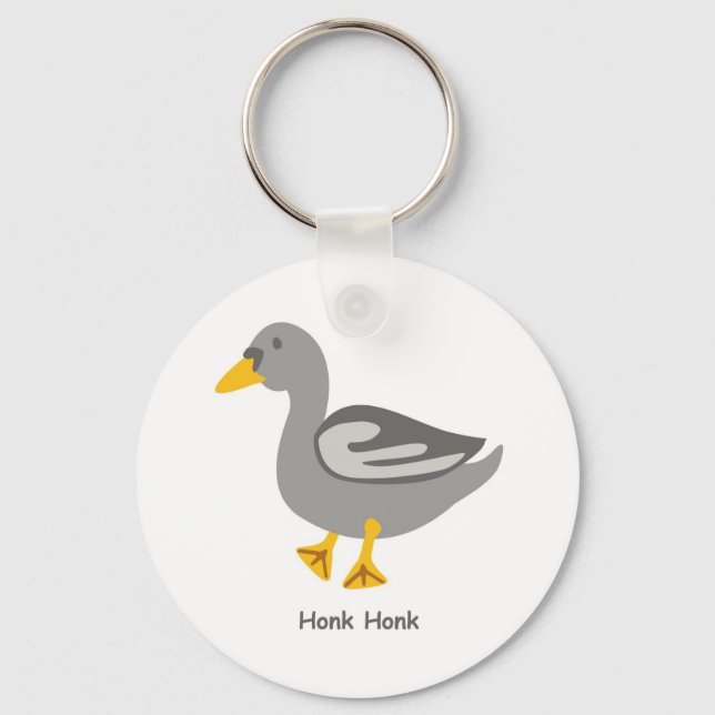Honk. Honk. Goose Keychain (Front)