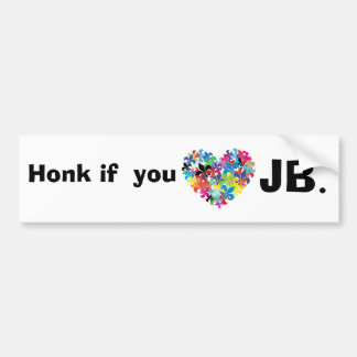 Honk if you <3 jb bumper sticker