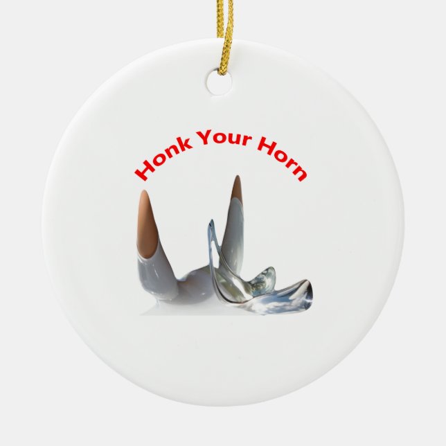 Honk Your Horn Ceramic Decorations (Front)