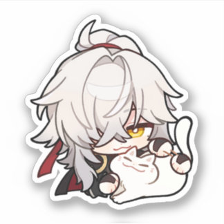 Honkai Star Rail Chibi Jing Yuan Kitty Sticker