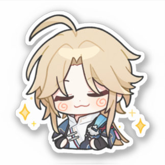 Honkai Star Rail Chibi Yanqing Smug Sticker