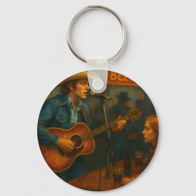Honky-Tonk Nights Keychain (Front)