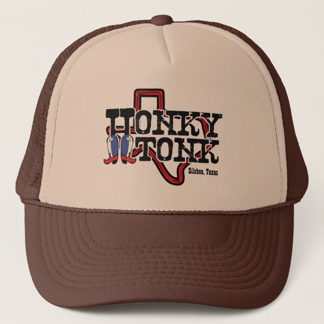 Honky Tonk Texas Snapback Trucker Hat (Front)
