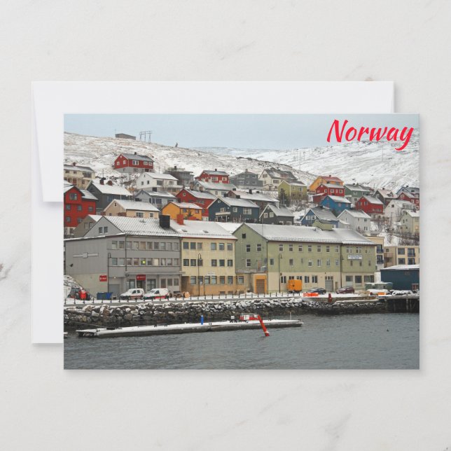 Honningsvag, Norway card (Front)