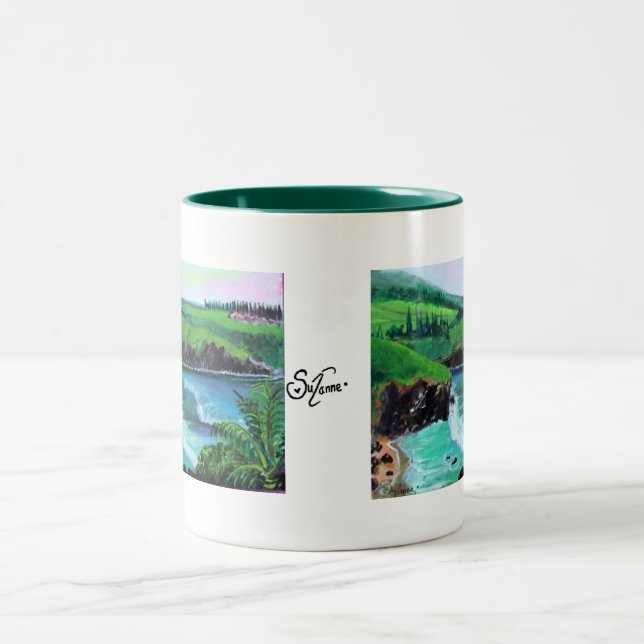 honolua bay 1 Two-Tone coffee mug (Center)