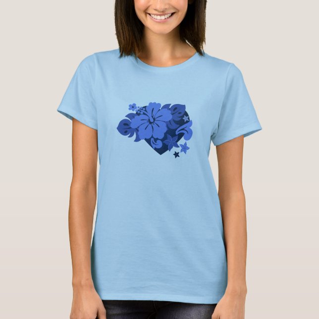Honolua Hibiscus Gal's T-Shirts (Front)