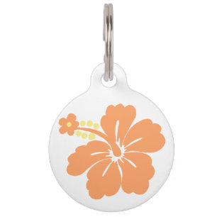 Honolua Hibiscus Hawaiian Pet Tag