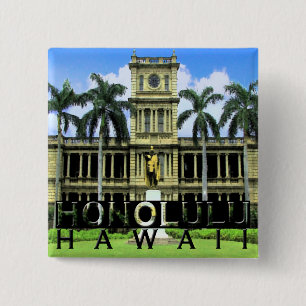 Honolulu 2 Inch Square Button