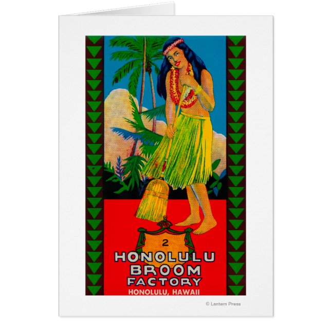 Honolulu Broom Handle LabelHonolulu, HI (Front)