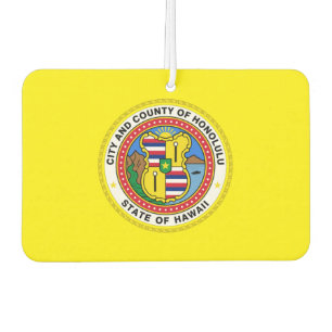 Honolulu city flag air freshener