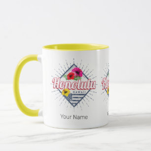 Honolulu City Hawaii United States Vintage USA Mug