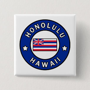 Honolulu Hawaii 2 Inch Square Button