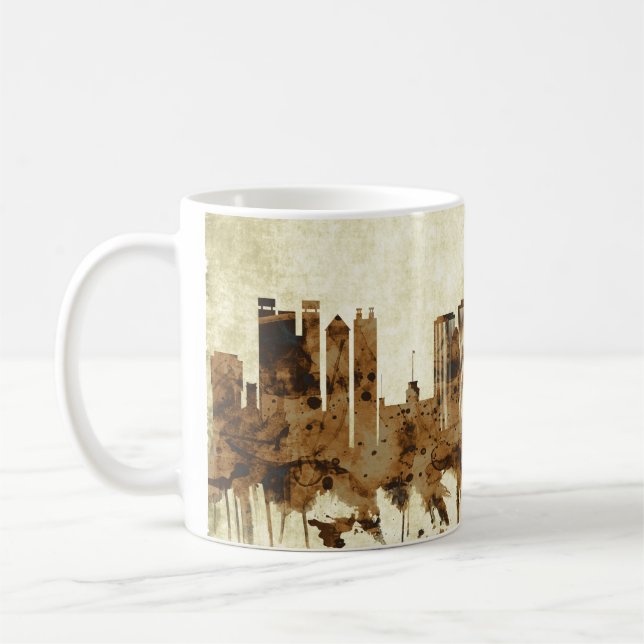 Honolulu Hawaii Cityscape Coffee Mug (Left)