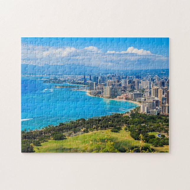 Honolulu Hawaii Jigsaw Puzzle (Horizontal)