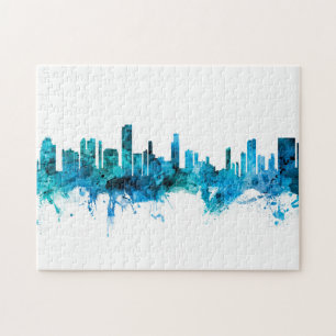 Honolulu Hawaii Skyline Jigsaw Puzzle