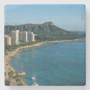 Honolulu Hawaii Stone Coaster